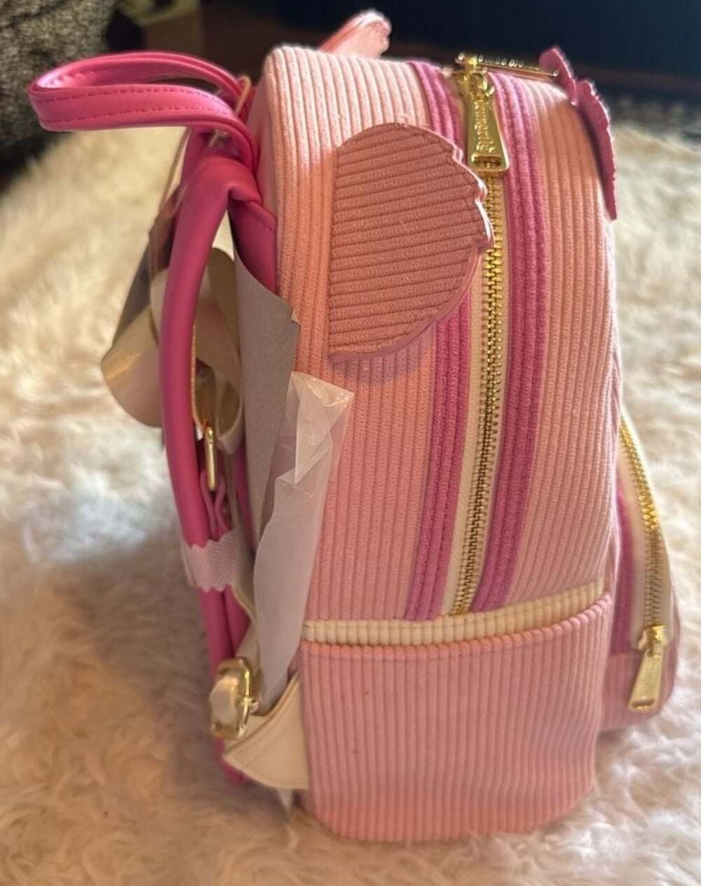 Loungefly Disney Parks Toy Story Lotso Corduroy Mini Backpack - Picture 5 of 6